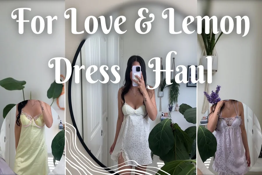 For Love And Lemons Glitter Slip Dress